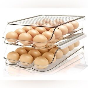 Kitchen Rolling Egg Container for Refrigerator